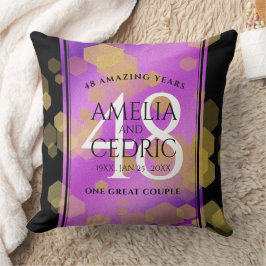 48エレガントアメジスト結婚記念日 クッション