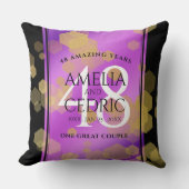 48エレガントアメジスト結婚記念日 クッション (正面)