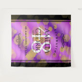 48エレガントアメジスト結婚記念日 タペストリー (正面(横))