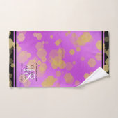 48エレガントアメジスト結婚記念日 バスタオルセット (ハンドタオル)