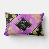 48エレガントアメジスト結婚記念日 ランバークッション (正面)