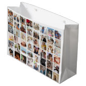 48フォトコラージュテンプレートが独自のおもしろいを作成 ラージペーパーバッグ (正面アングル)