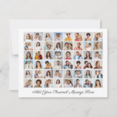 48フォトコラージュ自分のグリーティングカードを追加 カード (正面)