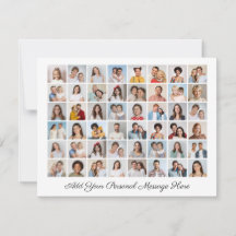 48フォトコラージュ自分のグリーティングカードを追加