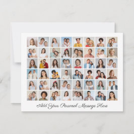 48フォトコラージュ自分のグリーティングカードを追加 カード