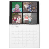 48写真 – シンプルモダン家族カスタム写真 カレンダー (3月 2026)