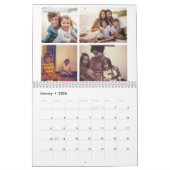 48写真 – シンプルモダンFamily 2024カスタム写真 カレンダー (1月 2026)