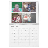 48写真 – シンプルモダンFamily 2024カスタム写真 カレンダー (3月 2026)