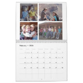 48写真 – シンプルモダンFamily 2024カスタム写真 カレンダー (2月 2026)