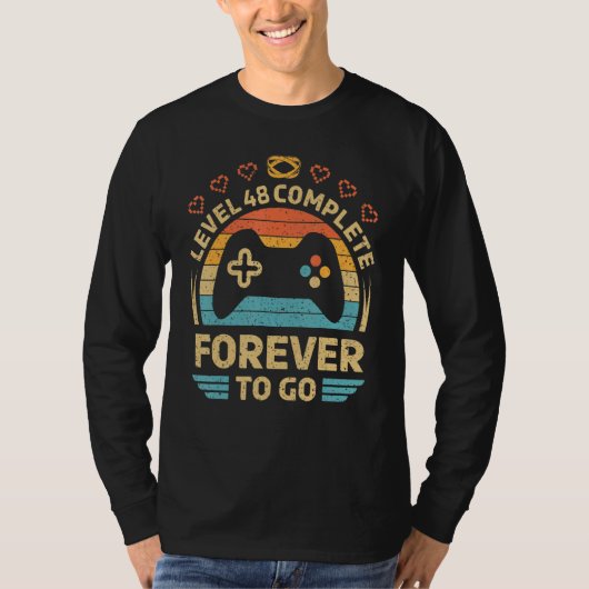 48周年ビデ結婚オ・ゲーマー・レベル48 Comp Tシャツ (正面)