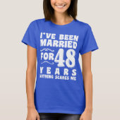 48年間の結婚生活を共に歩んだカップルにぴったりなデザイン Tシャツ (正面)