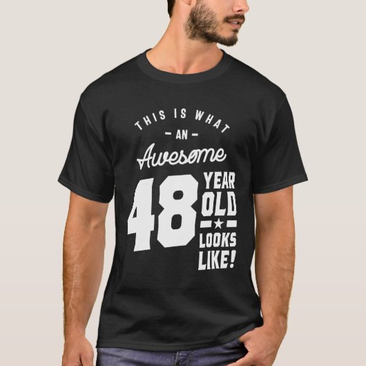 48歳のプレゼント |第48誕生日ギフトアイディア- Mens Tシャツ (正面)