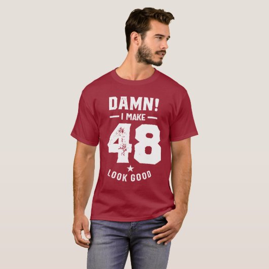 48歳のプレゼント |第48誕生日ギフトアイディア Tシャツ (正面フル)