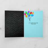 48歳の誕生日にネオンのサインが入る カード (内部)