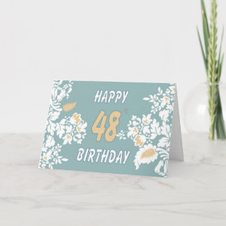 48歳の誕生日のグリーティングカード カード