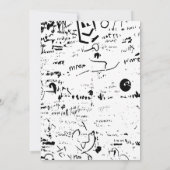 48歳の誕生日招待状メンズグラフィティ絵を描パーティー 招待状 (裏面)