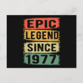 48歳の誕生日 1977 エピックレジェンド 48回目の誕生日 ポストカード (正面)