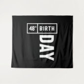 48歳の誕生日 - 48回目の誕生日面白いギフト タペストリー (正面(横))