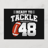 48歳タックルサッカーパーティー48誕生日 ポストカード (正面)