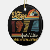 48歳ヴィンテージ1974年限定版48th セラミックオーナメント (左)