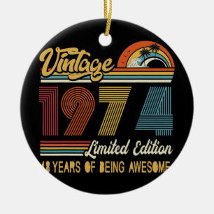 48歳ヴィンテージ1974年限定48回 セラミックオーナメント