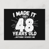 48歳皮肉なミーム面白い48歳の誕生日 ポストカード (正面)