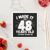 48歳皮肉ミームおもしろい48誕生日 スタンダードカクテルナプキン (インサイチュ)