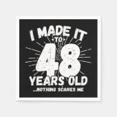 48歳皮肉ミームおもしろい48誕生日 スタンダードカクテルナプキン (正面)