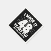 48歳皮肉ミームおもしろい48誕生日 スタンダードカクテルナプキン (角)