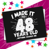 48歳皮肉ミームおもしろい48誕生日 ポストカード