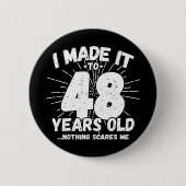 48歳皮肉ミームおもしろい48誕生日 缶バッジ (正面)