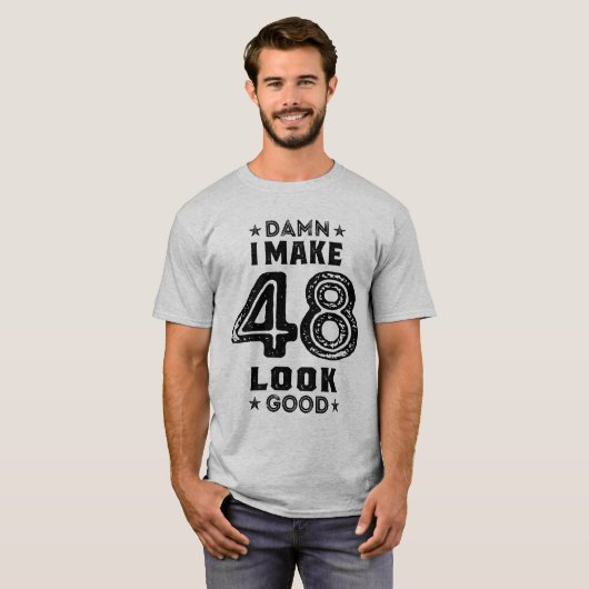 48歳48誕生日ギフトおもしろい Tシャツ (正面フル)