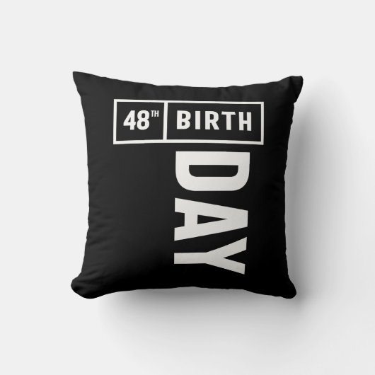48歳 – 48誕生日ギフトおもしろい クッション (正面)