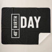 48歳 – 48誕生日ギフトおもしろい シェルパブランケット (正面(横))
