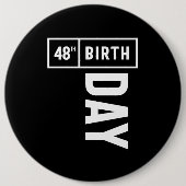 48歳 – 48誕生日ギフトおもしろい 缶バッジ (正面)