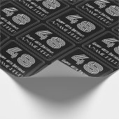 48番目の誕生日:インスパイアアールデコ「48」を見る/名前 ラッピングペーパー (角)