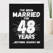 48結婚した年おもしろい48結婚周年 カード (正面)