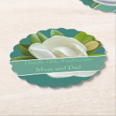 48結婚周年記念 ペーパーコースター (アングル)