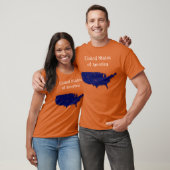 48統一された州州間[ネイビーブルーデザイン] Tシャツ (ユニセックス)