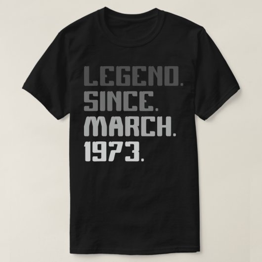 48誕生日ギフト48歳の伝説Marc以来 Tシャツ (デザイン正面)