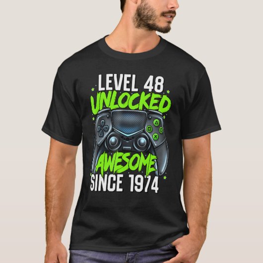 48誕生日ゲームレベル48ロック解除された素晴らし罪 Tシャツ (正面)