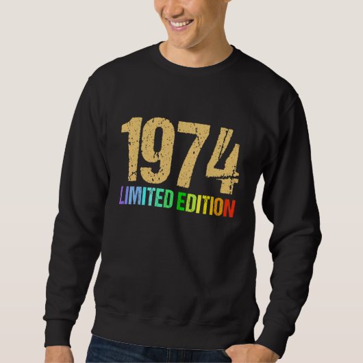 48誕生日レディースメンズ48年1974 スウェットシャツ (正面)