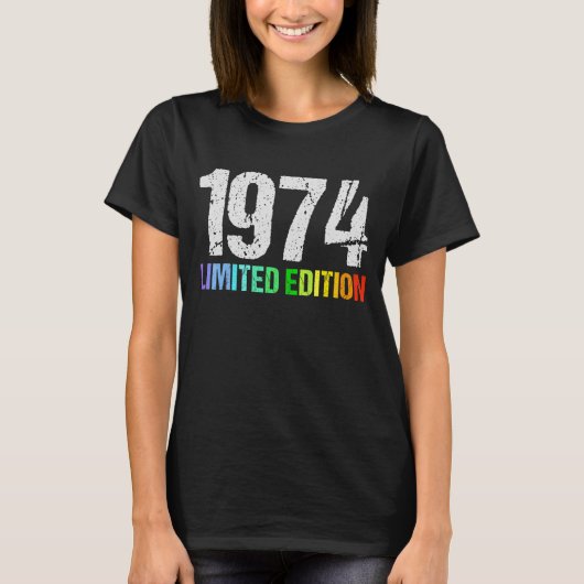 48誕生日レディースメンズ48年1974 6 Tシャツ (正面)