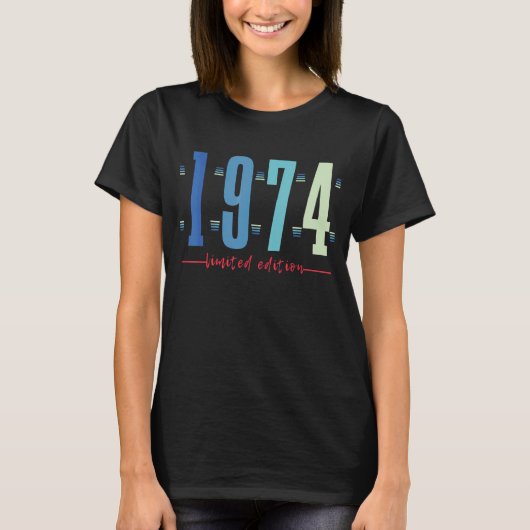 48誕生日レディースメンズ48年1974 Tシャツ (正面)