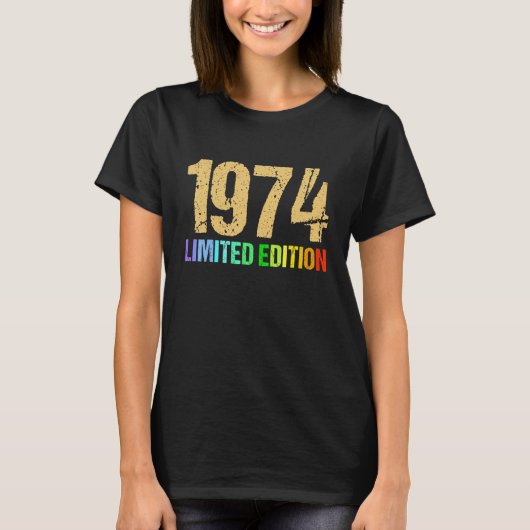 48誕生日レディースメンズ48年1974 Tシャツ (正面)