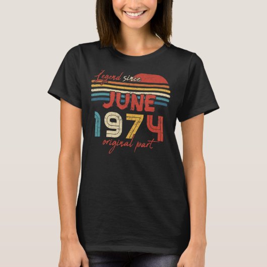 48誕生日伝説1974年6月以来オリジナル部 Tシャツ (正面)