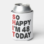48誕生日嬉しい私は48今日のギフトおもしろい 缶クーラー (缶正面)