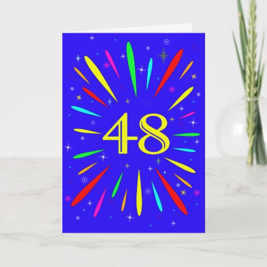 48誕生日爆破カード カード (正面)