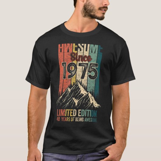 48誕生日素晴らし1975ヴィンテージ以降 Tシャツ (正面)