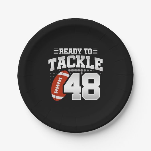 48誕生日48年カップル記念日に取り組む ペーパープレート (正面)